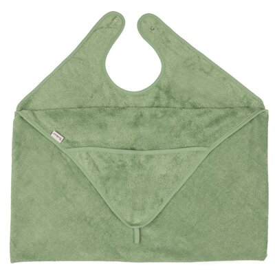 Badcape / Knuffelhanddoek (98x104cm) Aloe green