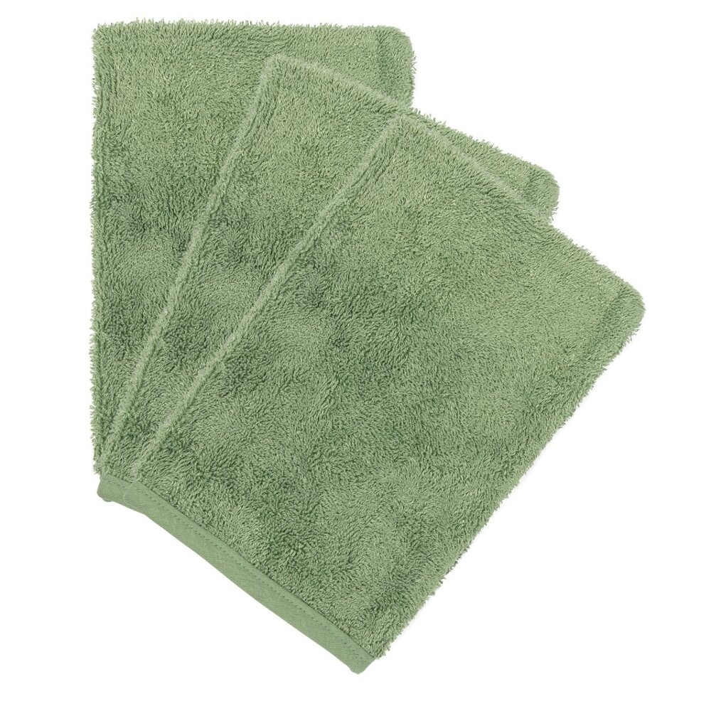Washandjes (3 stuks) Aloe green