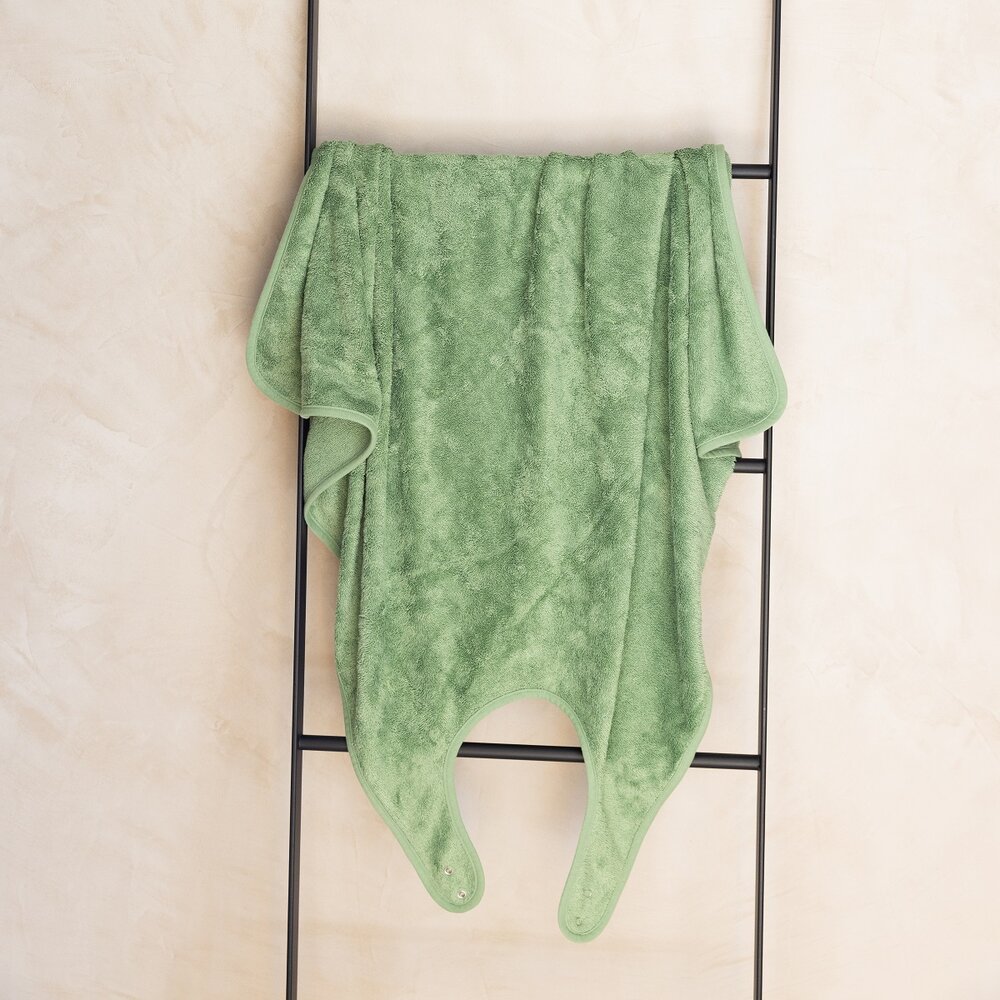 Badcape / Knuffelhanddoek (98x104cm) Aloe green Badcape / Knuffelhanddoek (98x104cm) Aloe green