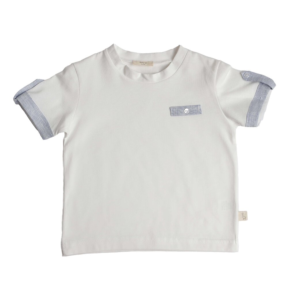 T-shirt linnen pearl Wit