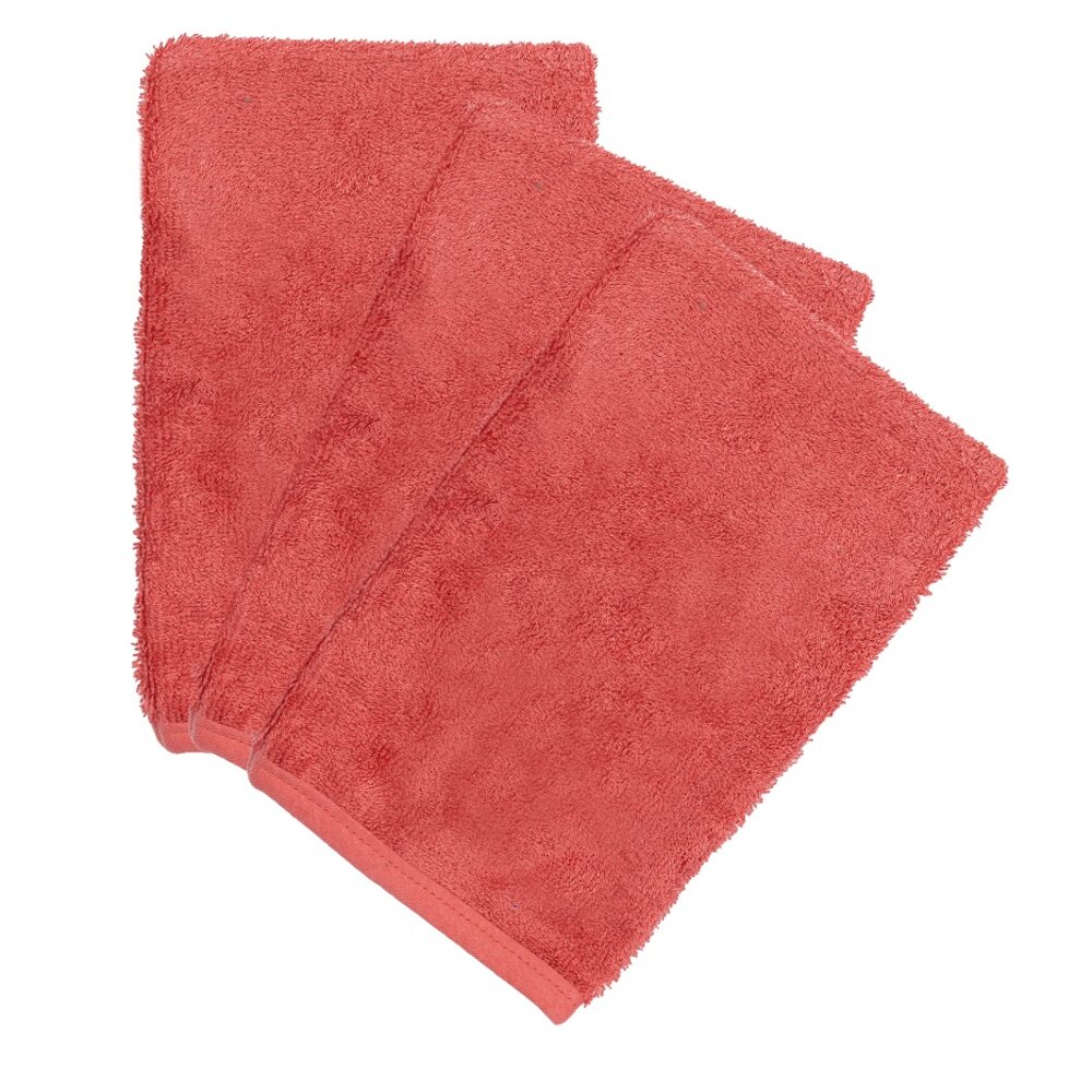 Washandjes (3 stuks) Raspberry Rose Washandjes (3 stuks) Raspberry Rose