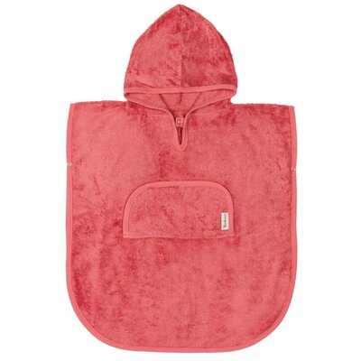 Poncho v-neck (2-4y) Raspberry Rose