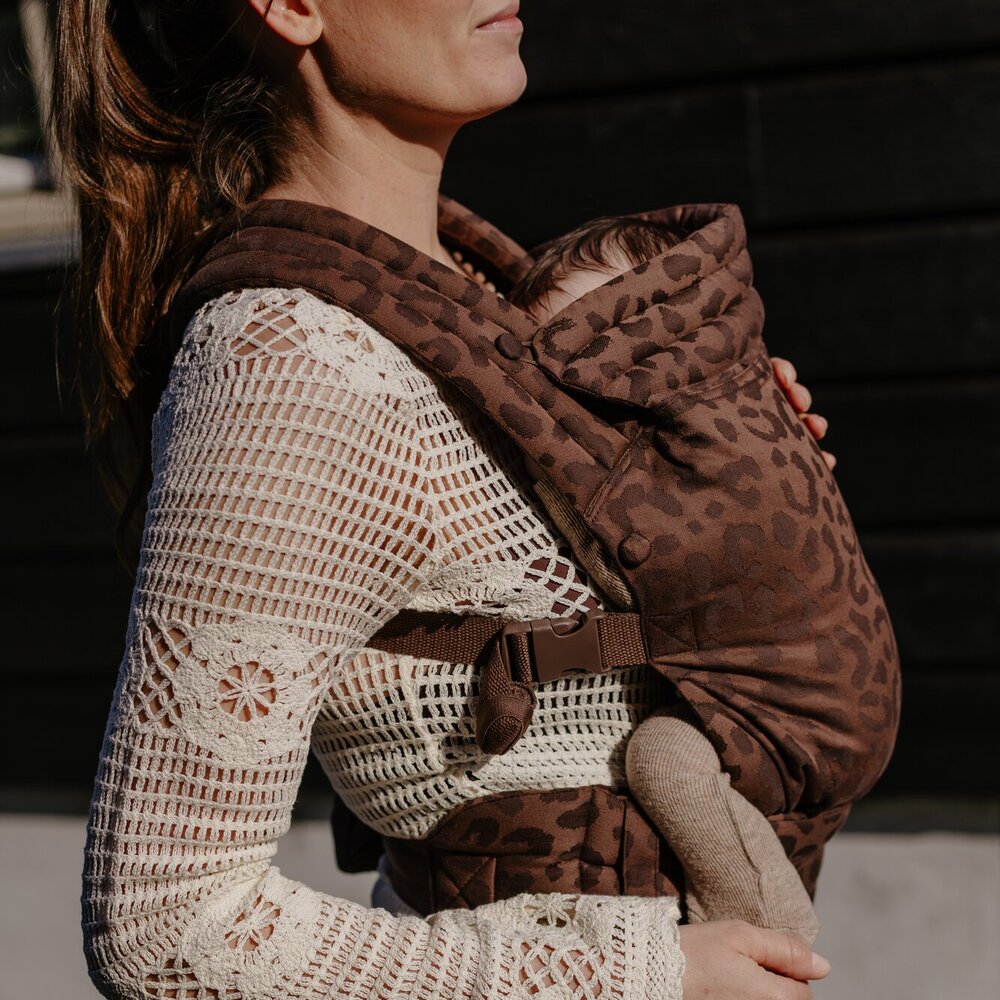 Full-Buckle Ergonomische Draagzak Leopard Brown Full-Buckle Ergonomische Draagzak Leopard Brown