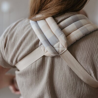 Full-Buckle Ergonomische Draagzak Checker Grey Cream Full-Buckle Ergonomische Draagzak Checker Grey Cream
