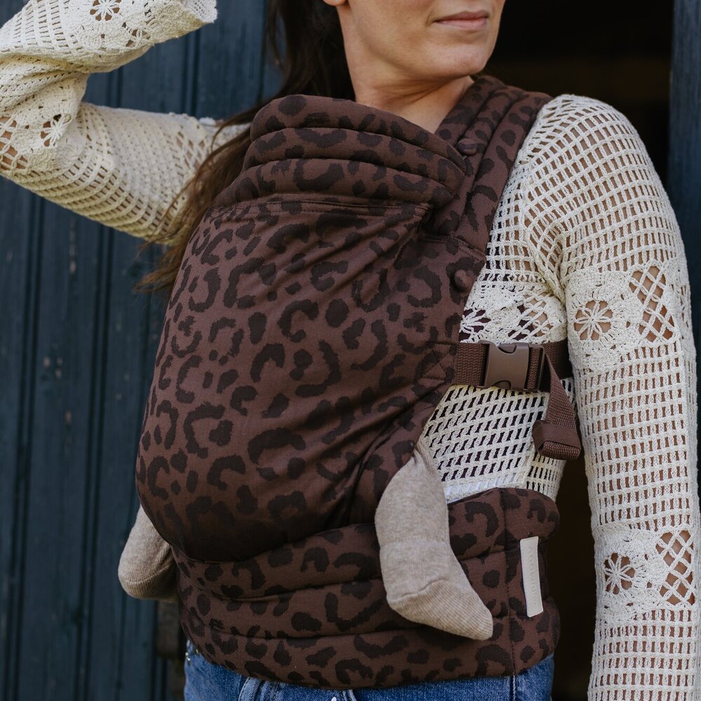 Full-Buckle Ergonomische Draagzak Leopard Brown Full-Buckle Ergonomische Draagzak Leopard Brown