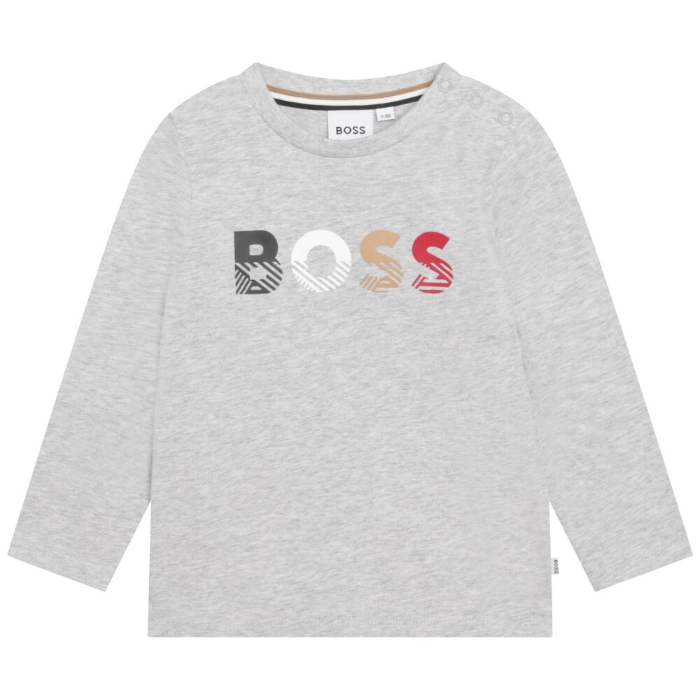 T-shirt lange mouwen gris chine