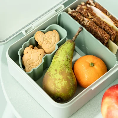 Lunch box w/divider Playground Gree Lunch box w/divider Playground Gree