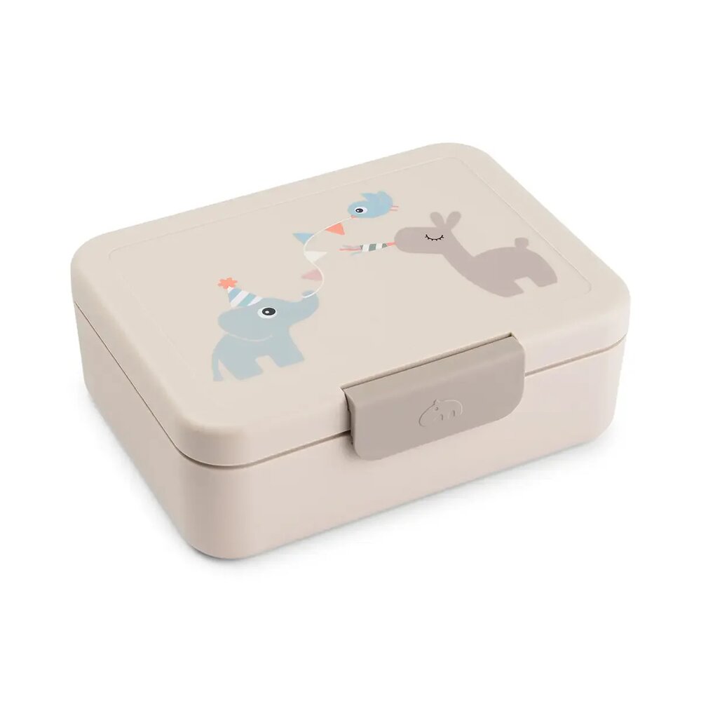 Lunch box w/divider Celebration Sand