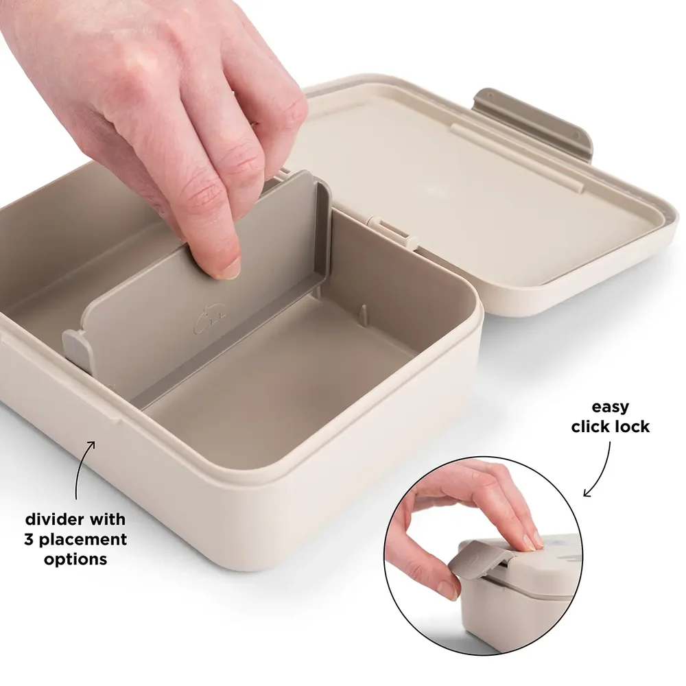 Lunch box w/divider Celebration Sand