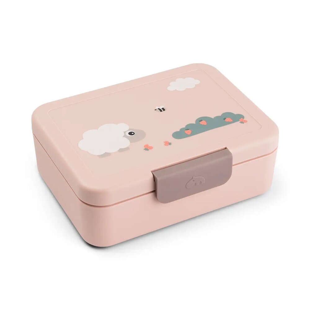 Lunch box w/divider Tiny farm Powde Lunch box w/divider Tiny farm Powde