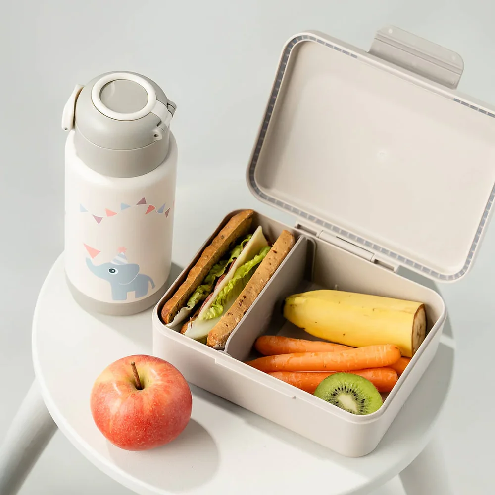 Lunch box w/divider Celebration Sand