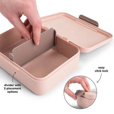 Lunch box w/divider Tiny farm Powde Lunch box w/divider Tiny farm Powde