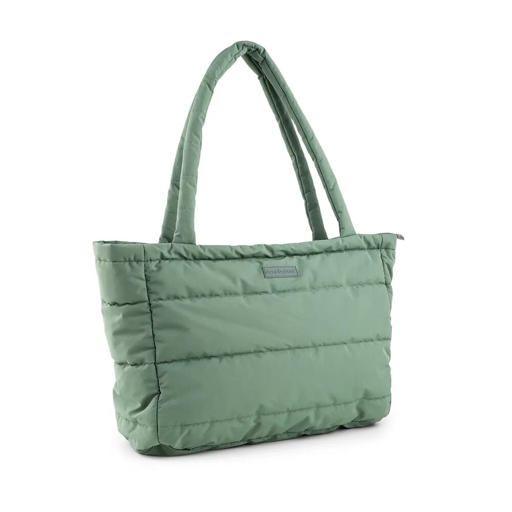 Quilted changing tote bag Green Quilted changing tote bag Green