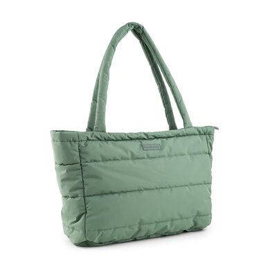 Quilted changing tote bag Green Quilted changing tote bag Green