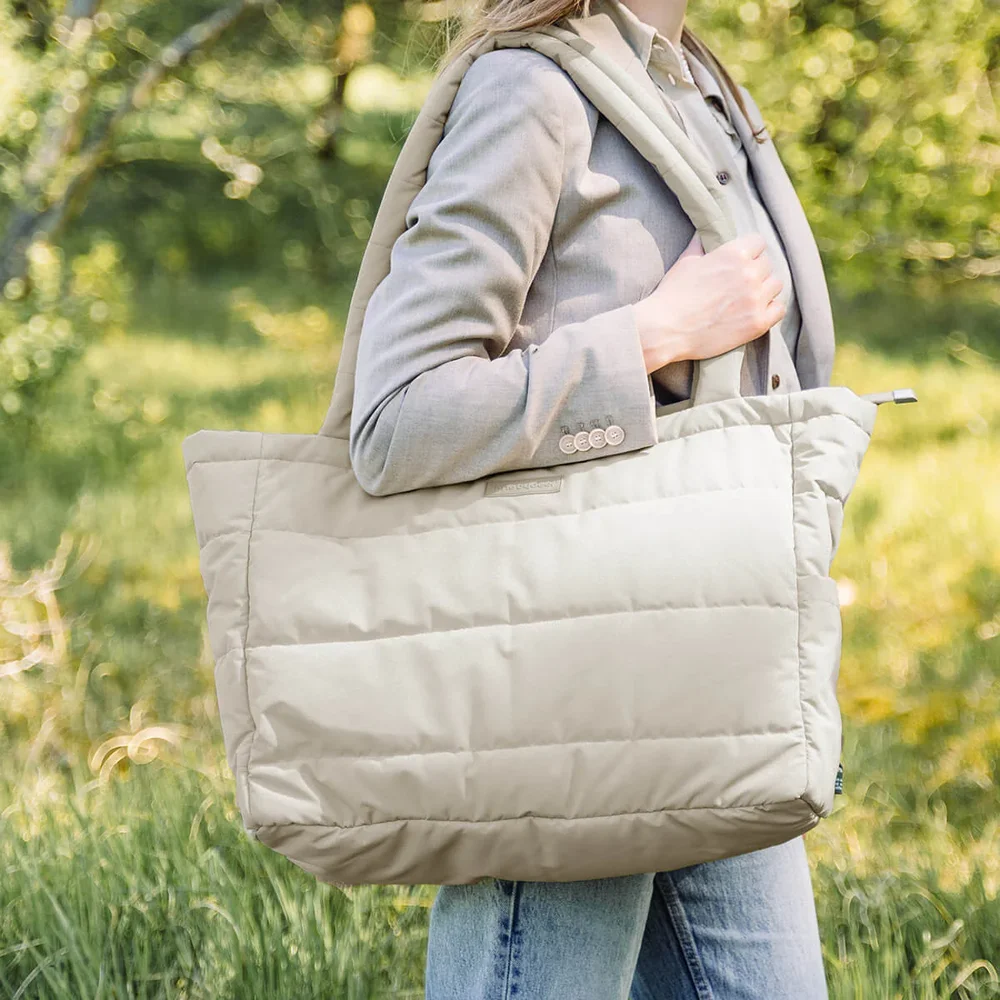Quilted changing tote bag Sand Quilted changing tote bag Sand