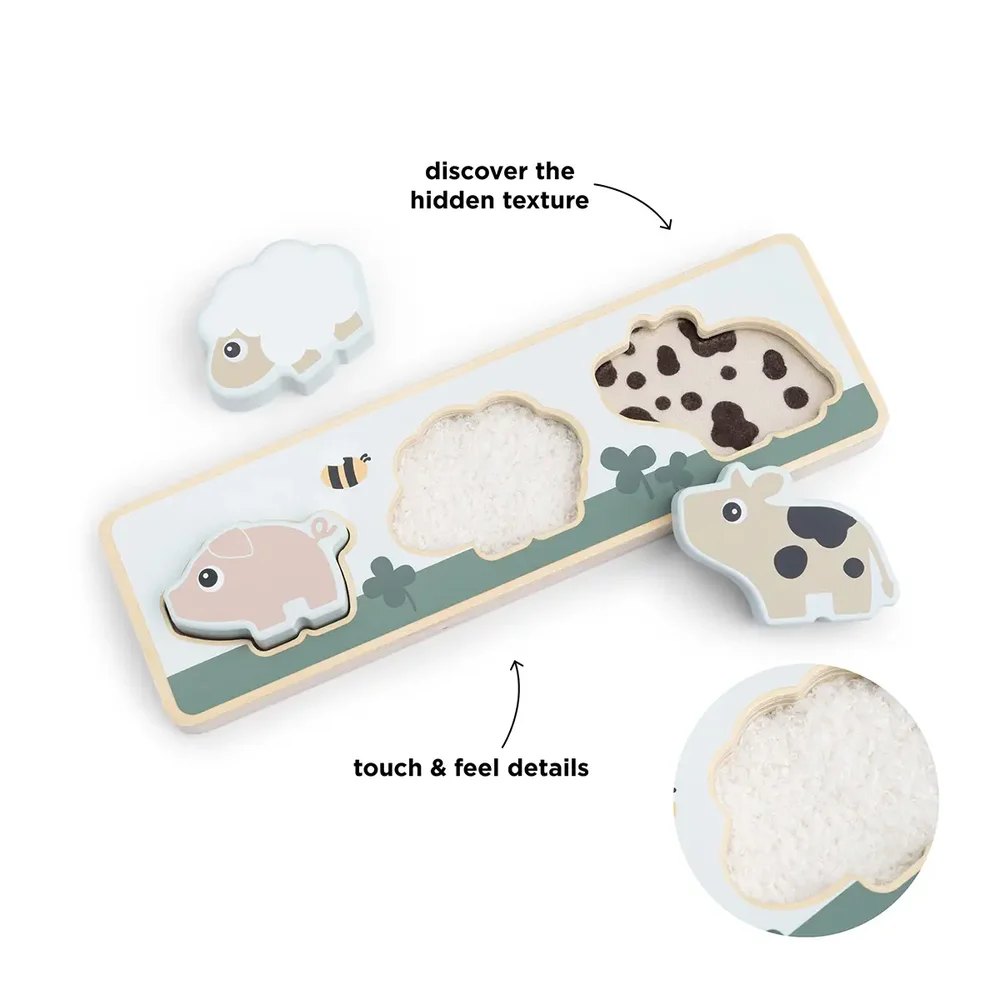 Sensory puzzle Tiny farm Colou