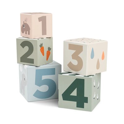 Stacking cubes 5 pcs Deer friends Co Stacking cubes 5 pcs Deer friends Co