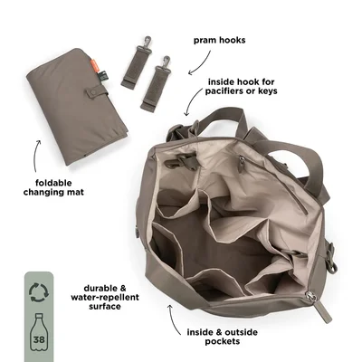 Changing backpack Taupe Changing backpack Taupe