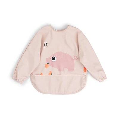 Sleeved pocket bib Tiny farm Powde
