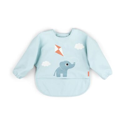 Sleeved pocket bib Playground Blue