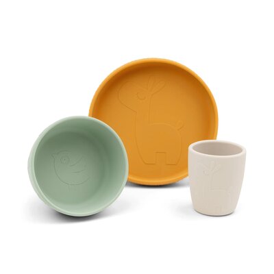 Stick&Stay dinner set Lalee Green/Mus