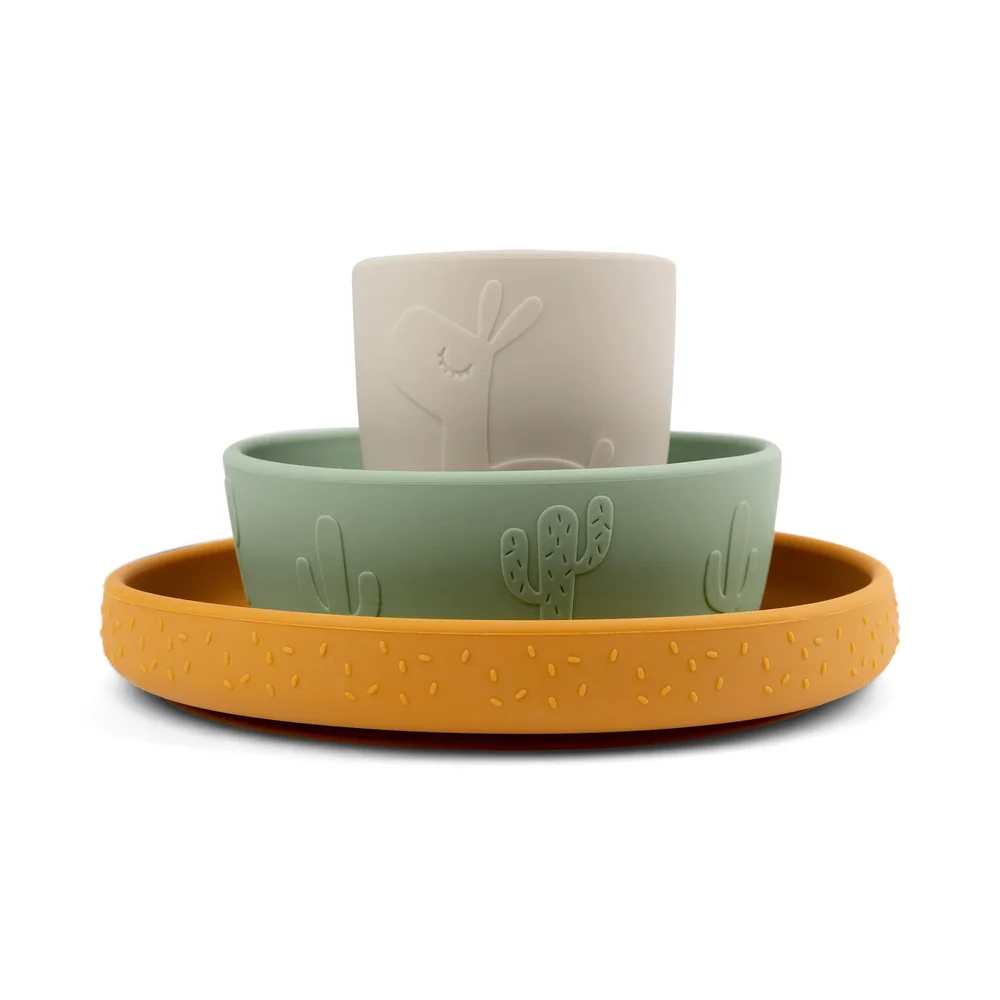 Stick&Stay dinner set Lalee Green/Mus Stick&Stay dinner set Lalee Green/Mus