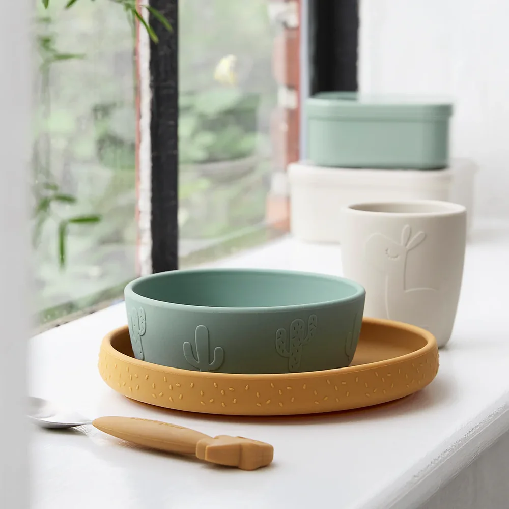 Stick&Stay dinner set Lalee Green/Mus Stick&Stay dinner set Lalee Green/Mus