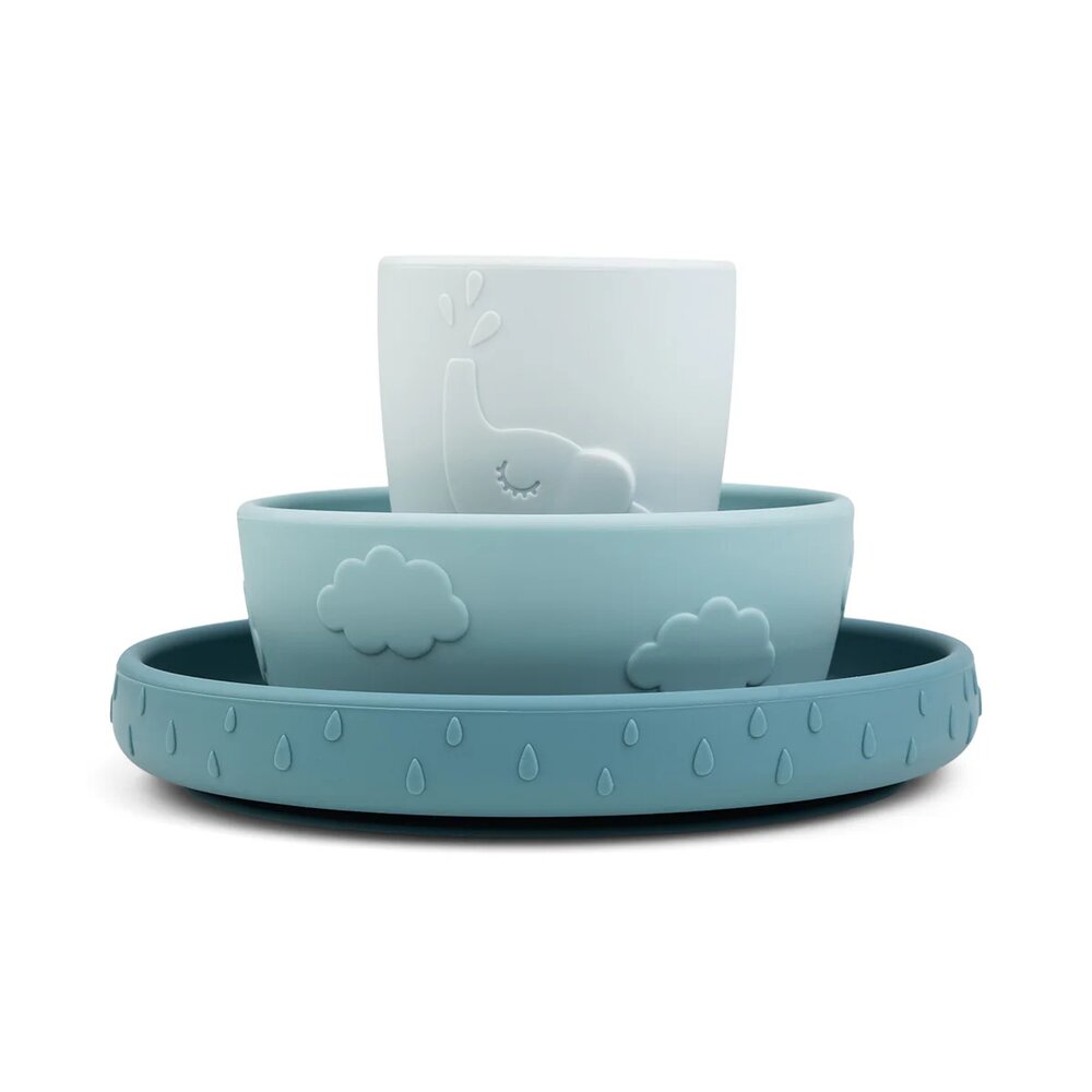 Stick&Stay dinner set Deer friends Blue Stick&Stay dinner set Deer friends Blue