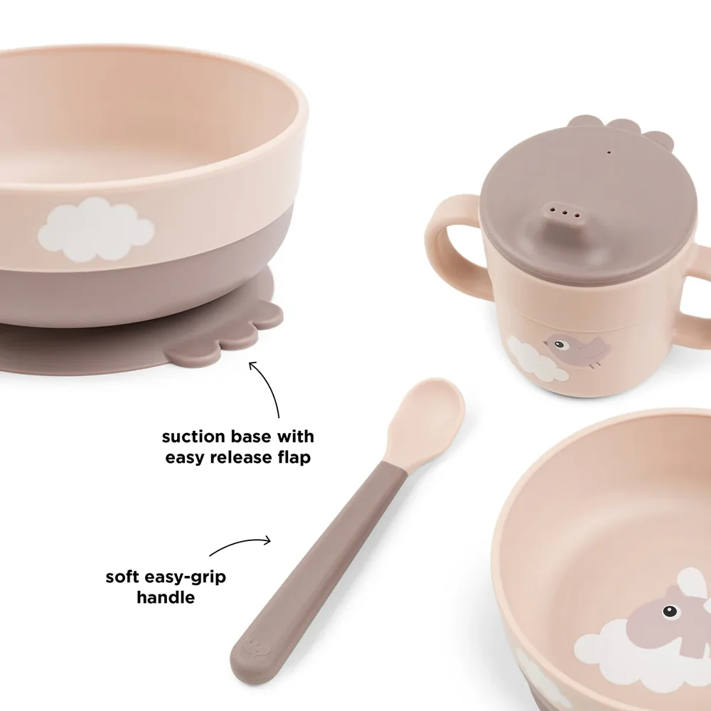 Foodie first meal set suction Happy clouds Po Foodie first meal set suction Happy clouds Po