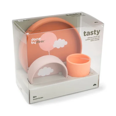 Silicone dinner set Happy clouds Pa