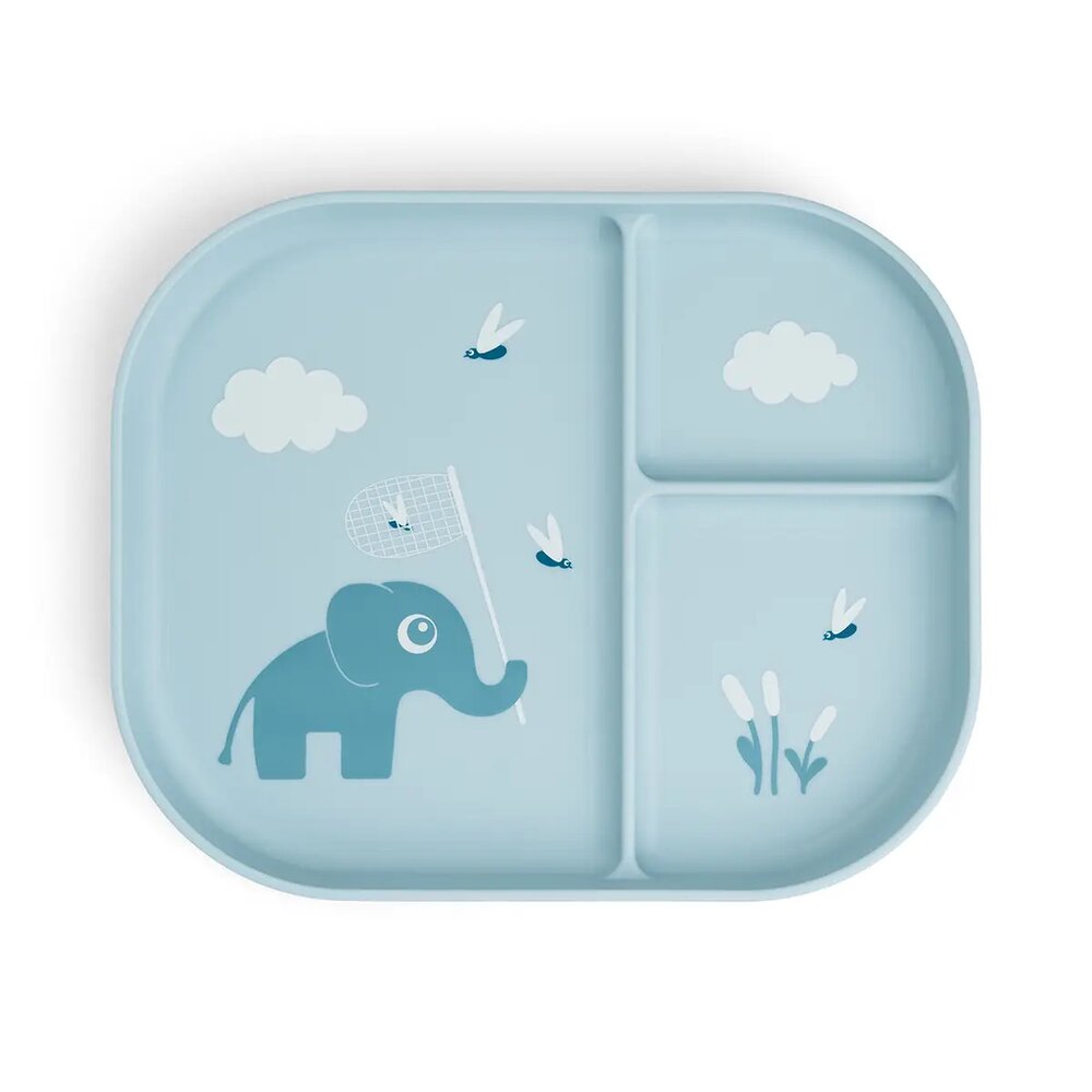 Foodie compartment plate Elphee Blue Foodie compartment plate Elphee Blue