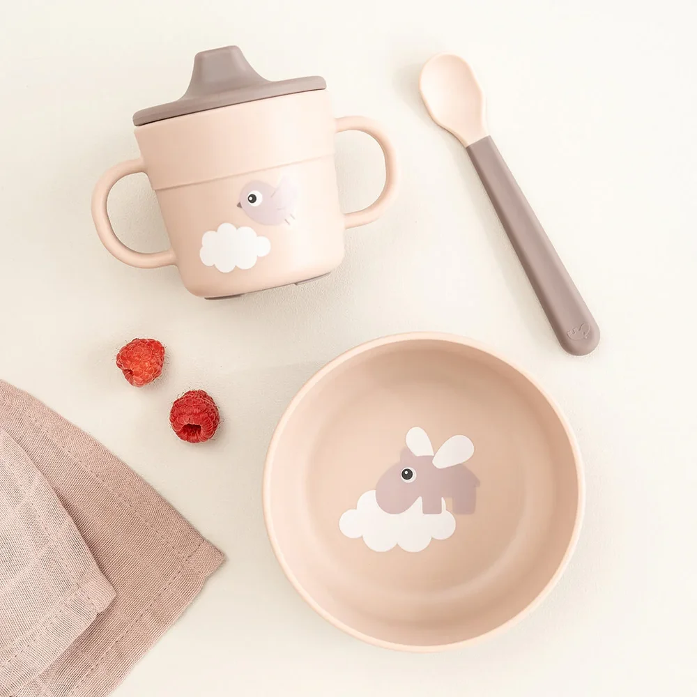 Foodie first meal set suction Happy clouds Po Foodie first meal set suction Happy clouds Po