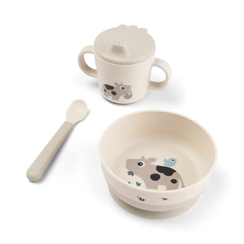 Foodie first meal set suction Tiny farm Sand Foodie first meal set suction Tiny farm Sand