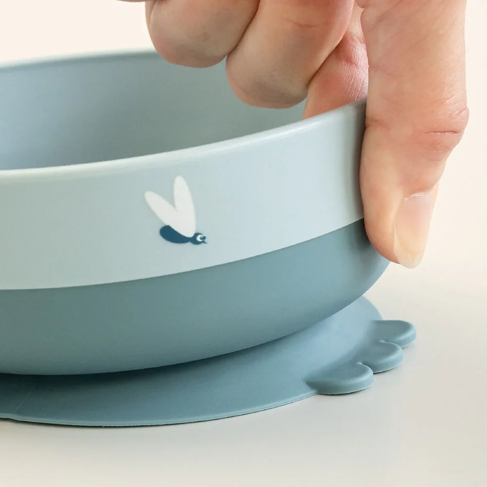 Foodie first meal set suction Elphee Blue Foodie first meal set suction Elphee Blue