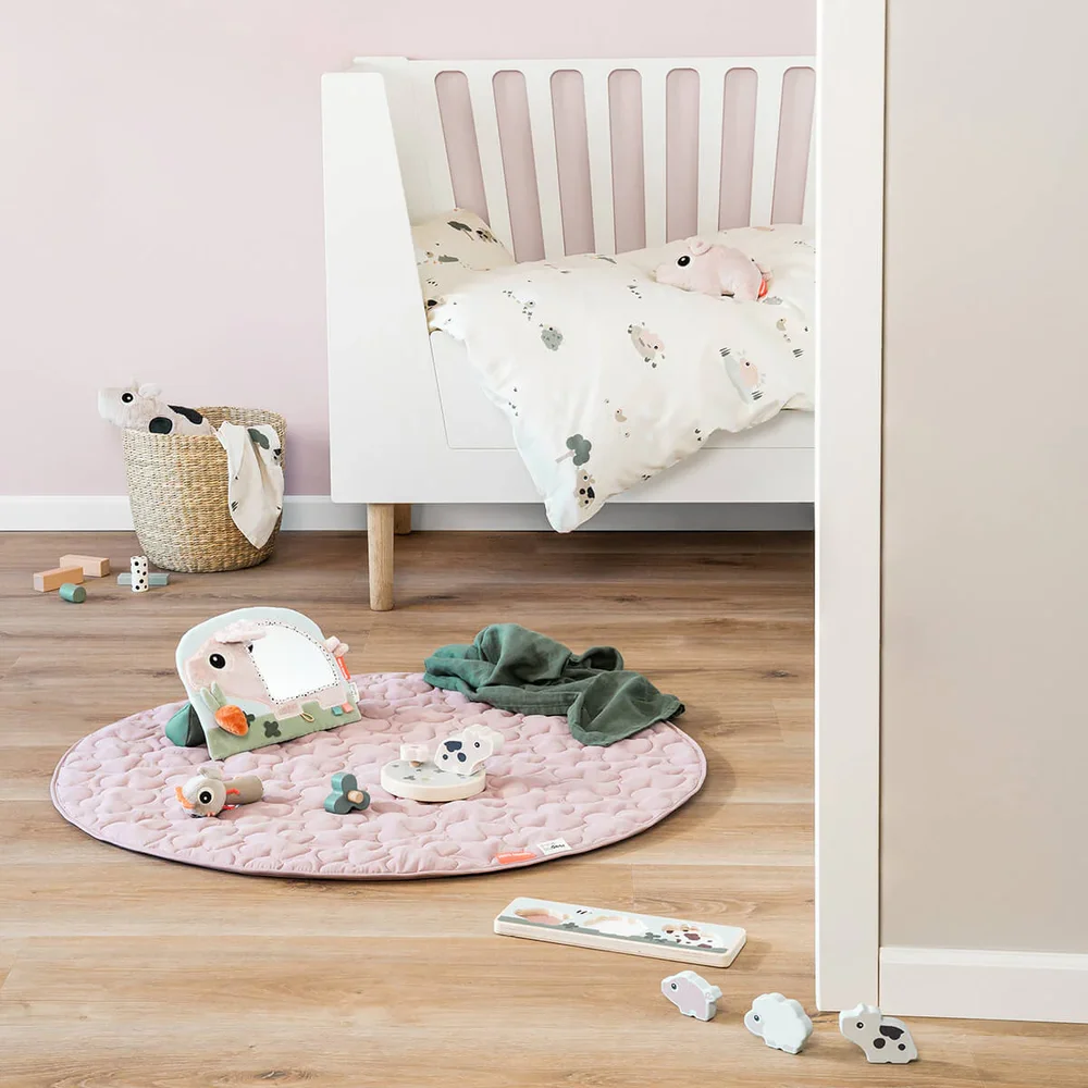 Beddengoed junior 100x140 cm Tiny farm Sand Beddengoed junior 100x140 cm Tiny farm Sand