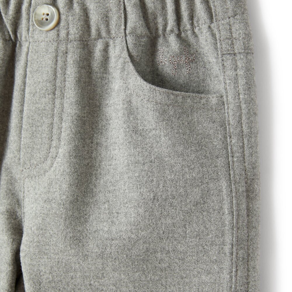 Broek Grijs met zakjes CLoud Grey
