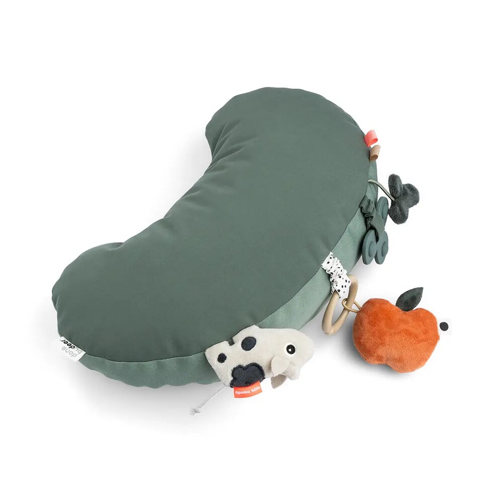 Tummy time activity pillow Tiny farm Green