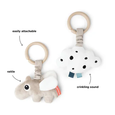 Hangspeeltje 2 pcs Happy clouds Sa