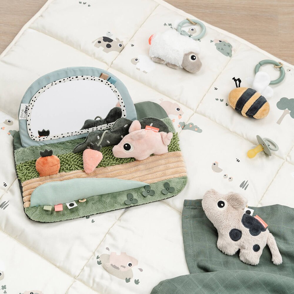 Tummy time sensory mirror Tiny farm Colou Tummy time sensory mirror Tiny farm Colou