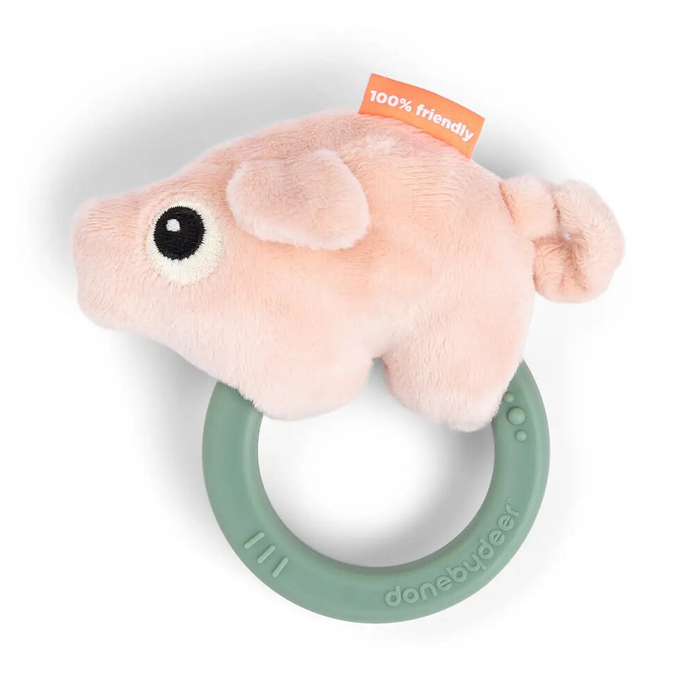 Sensorische rammelaar met bijtring Pigee Colour mi Sensorische rammelaar met bijtring Pigee Colour mi