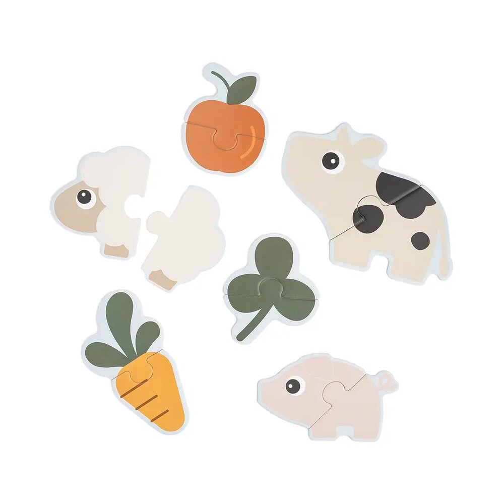First jigsaw puzzle set Tiny farm Colou First jigsaw puzzle set Tiny farm Colou