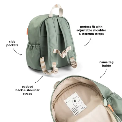 Kids backpack 7,5 L Playground Gree Kids backpack 7,5 L Playground Gree