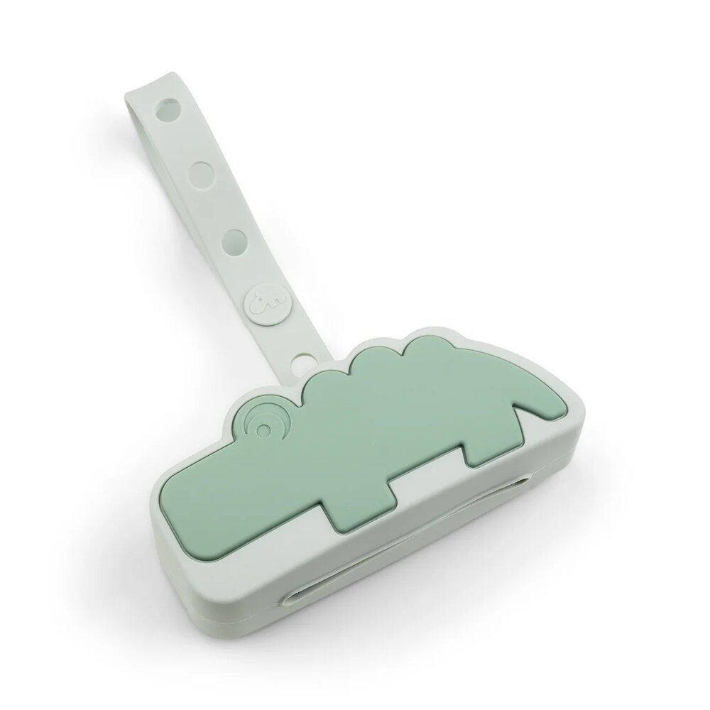 Silicone pacifier pouch Croco Green Silicone pacifier pouch Croco Green