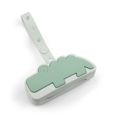 Silicone pacifier pouch Croco Green Silicone pacifier pouch Croco Green