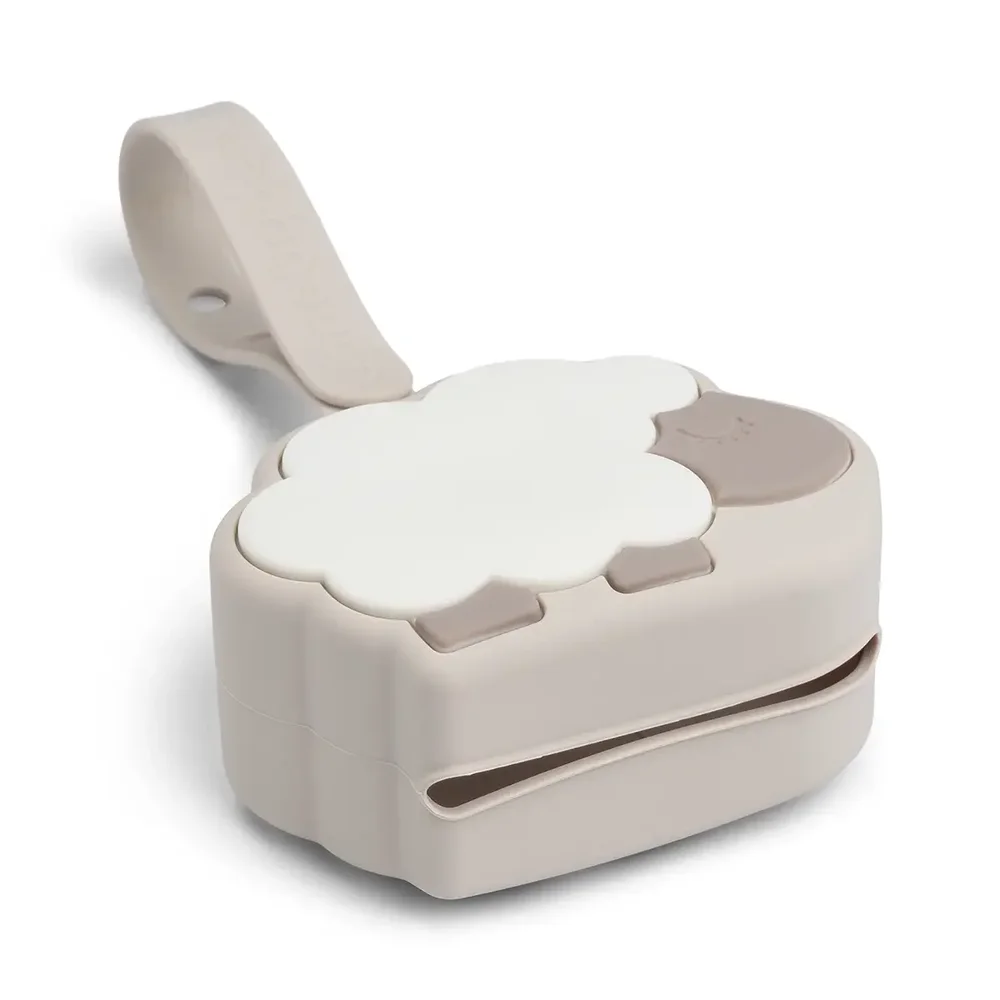 Silicone pacifier pouch Sheepy Sand