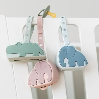 Silicone pacifier pouch Elphee Blue