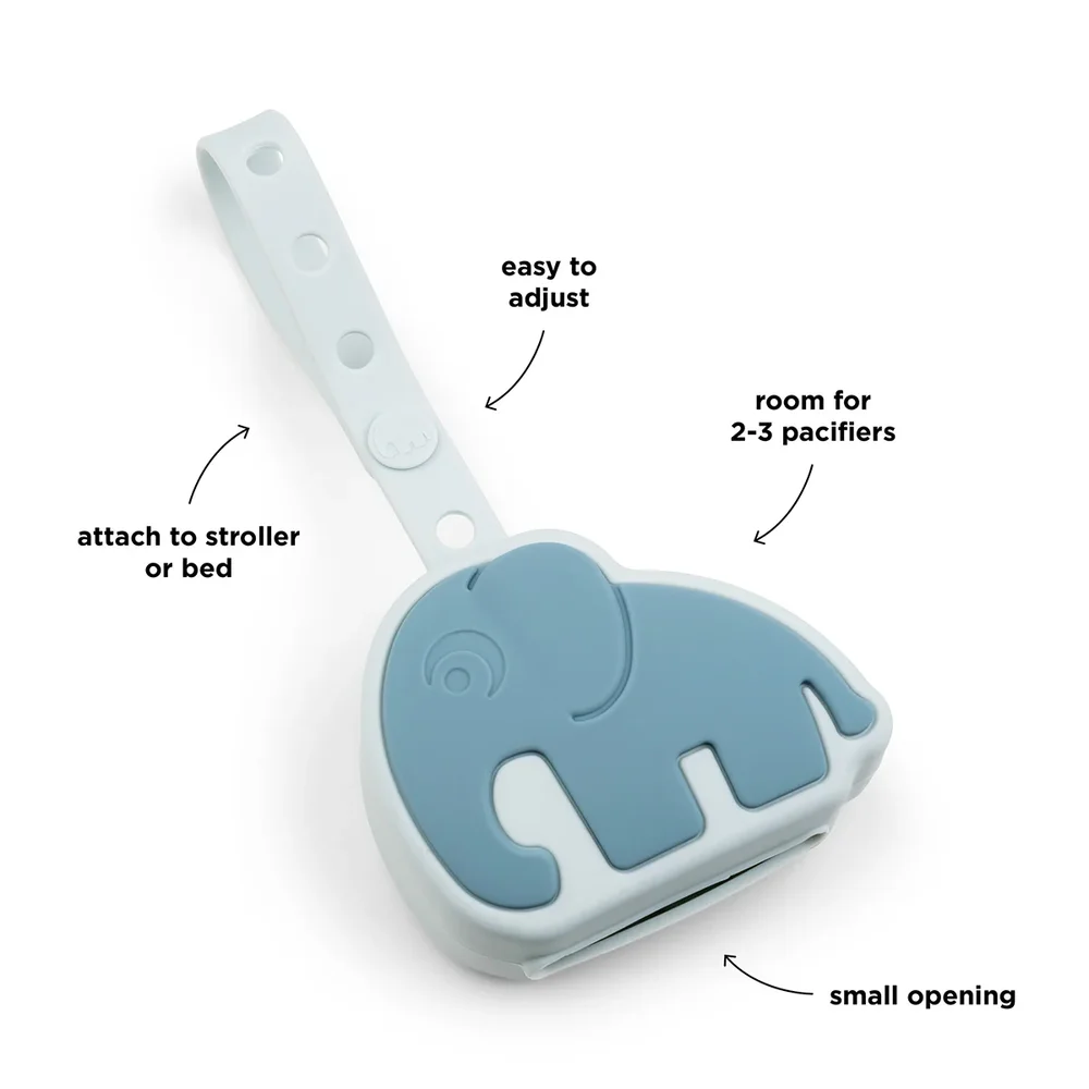 Silicone pacifier pouch Elphee Blue