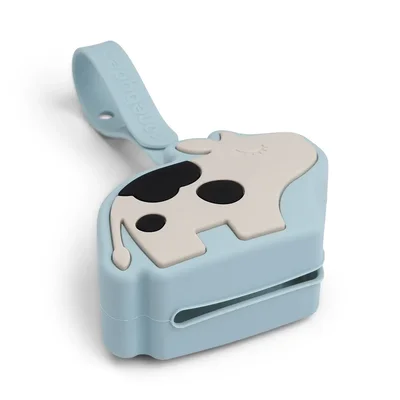 Silicone pacifier pouch Dotti Blue