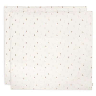 Hydrofiele Doek Large 115x115cm Animals - 2 Stuks Nougat Hydrofiele Doek Large 115x115cm Animals - 2 Stuks Nougat