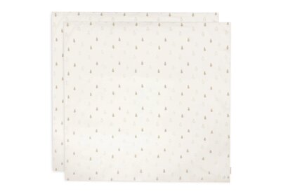 Hydrofiele Doek Large 115x115cm Animals - 2 Stuks Nougat